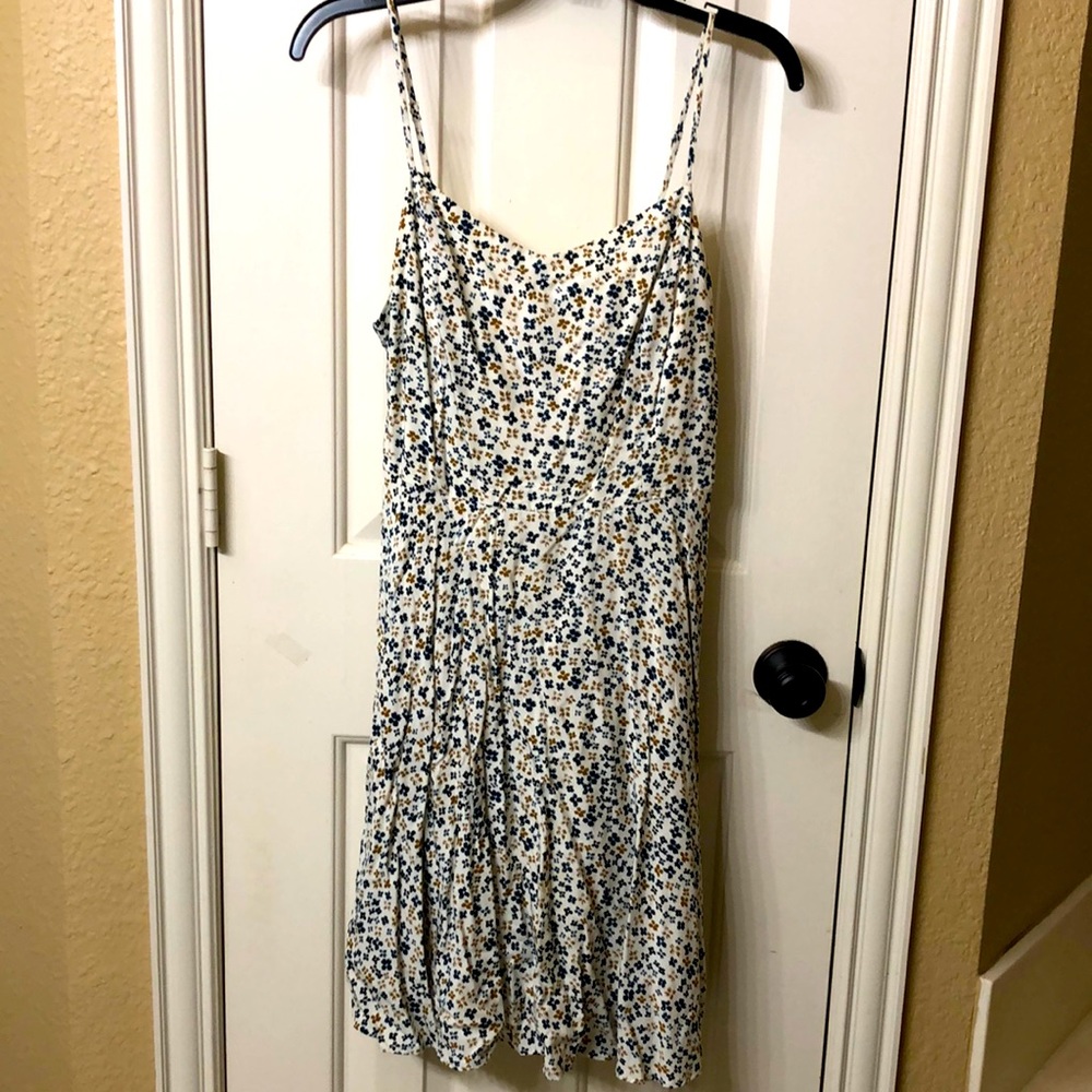 Cream floral summer dress